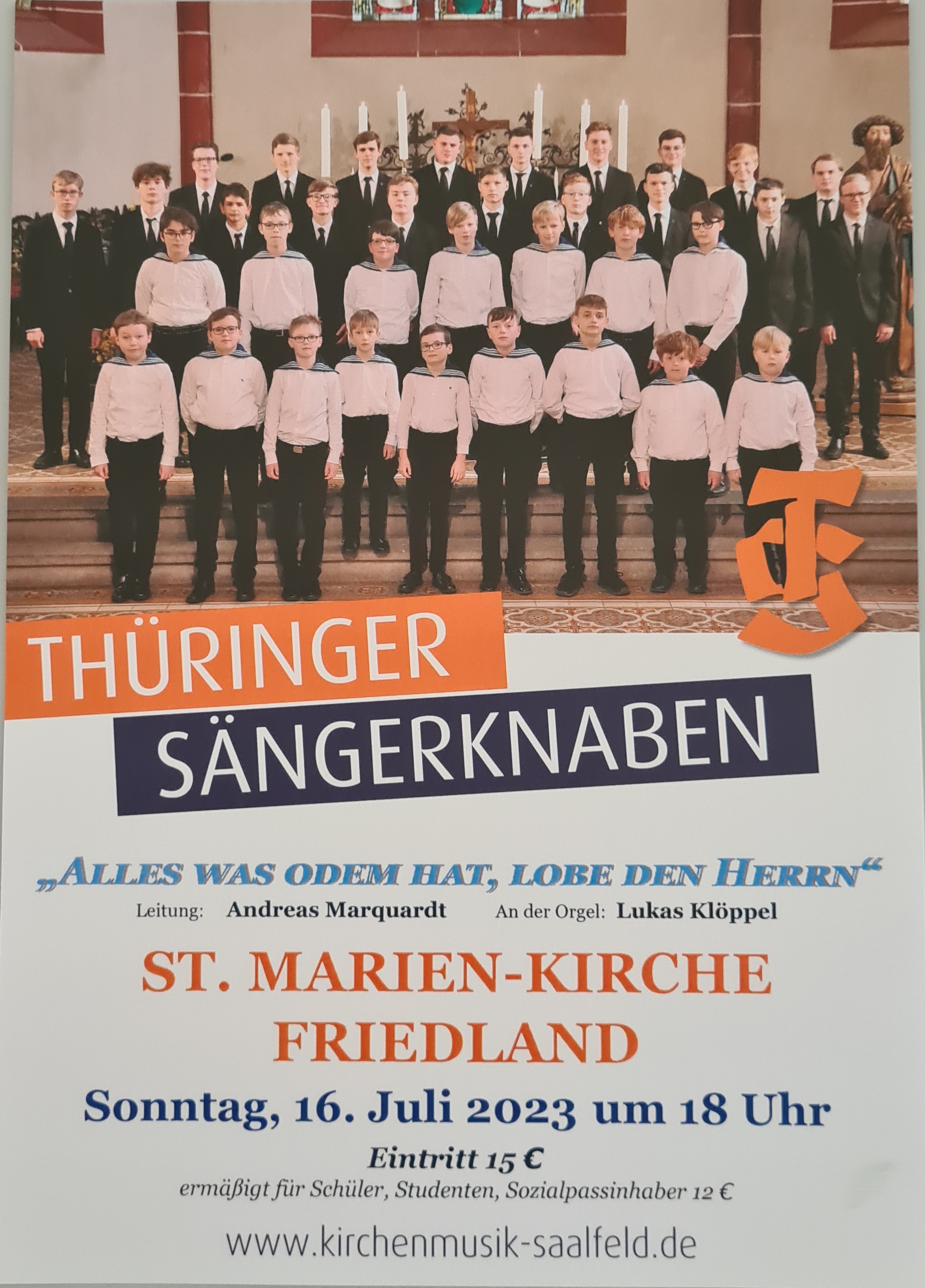 Thüringer Sängerknaben Plakat